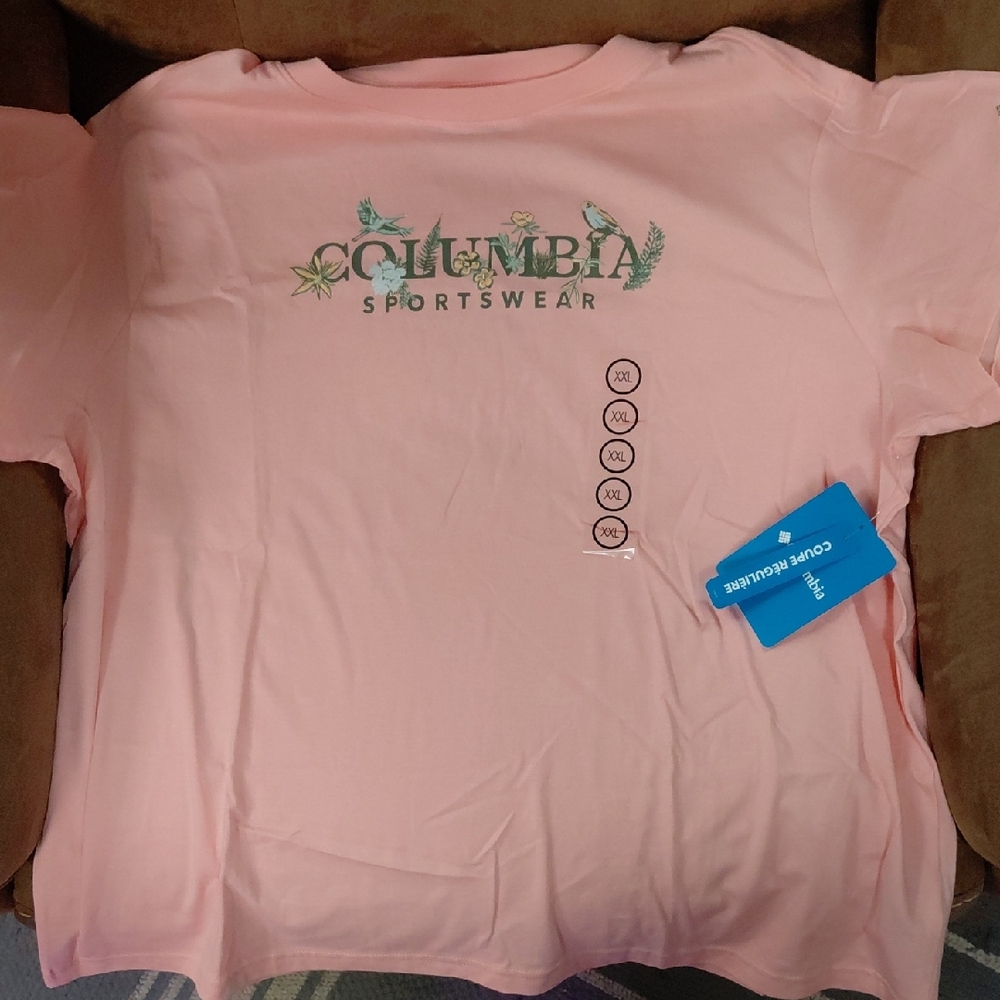 Columbia Light Pink Sportswear Tee